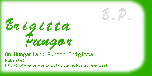 brigitta pungor business card